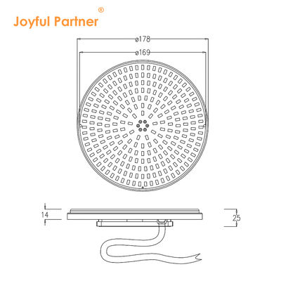 Pannello LED Fonte di luce per nuoto AC12V Ultra sottile 18W 25W 35W Sostituzione facile Buona dissipazione del calore