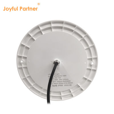 Resina riempita luce piscina DIA120MM AC12V 10W completamente di plastica SMD2835 63PCS tensione costante