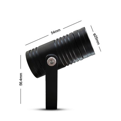 Faretto da parete per esterni 1W IP65 DC24V per paesaggi, luci da giardino con design elegante