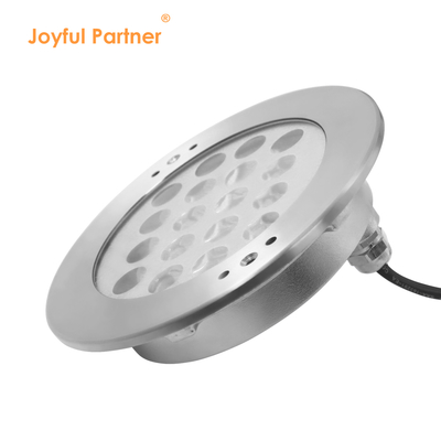 Faretto subacqueo a incasso DC24V 18W RGB Acciaio inossidabile 316 IP68 con telecomando e trasformatore
