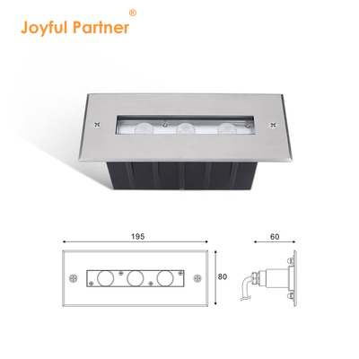 SS316L Luce subacquea Luce di piscina lineare Luce LED bianca calda Luce sottoterra