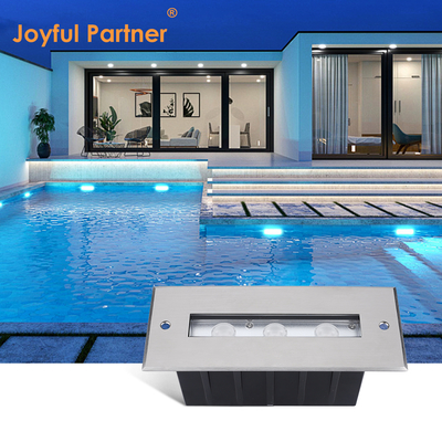 SS316L Luce subacquea Luce di piscina lineare Luce LED bianca calda Luce sottoterra