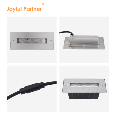 SS316L Luce subacquea Luce di piscina lineare Luce LED bianca calda Luce sottoterra