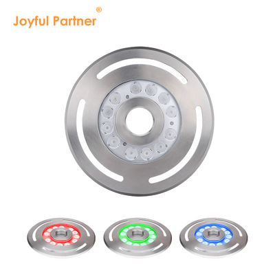 Outdoor IP68 DMX RGB 24V Immersibile 9X3w LED Fontana subacquea Dancing Light Acciaio inossidabile 316L Con diametro 285mm