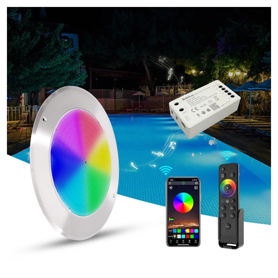 IP68 LED PAR56 Pool Light RGB Cambiamento colore 12VDC AC 35W DIA 280mm SMD2835 432pcs Con pacchetto a colori