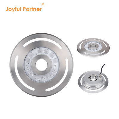 Faretto per fontana LED subacqueo IP68 12W 24W 36W Bianco caldo Blu RGB Acciaio inossidabile 316L con diametro 285mm