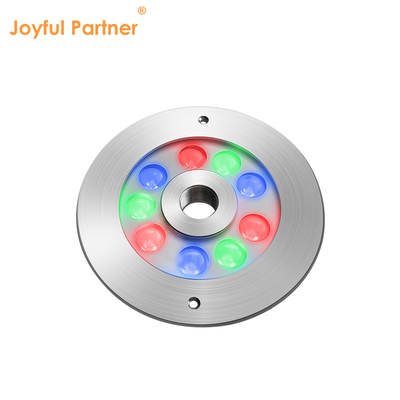 LUCE FONTANA LED ACCIAIO INOX 316 RGB MONOCOLORE 170*61MM DC12V / 24V IP68 IMPERMEABILE