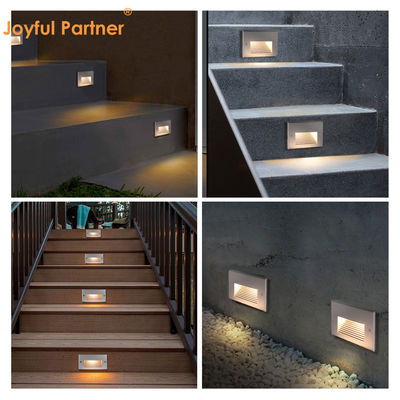 Nuovo rettangolo 3W SMD2835 LED Step Light 170*106mm AC100-240V Bianco Colore 3000K