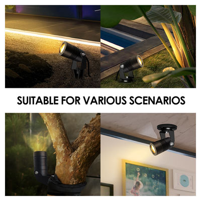 Gioioso Partner Led Garden Spotlights Outdoor 6W COB DC12V/DC24V 3000K Bianco Caldo Per Passeggiata Sentiero Giardino