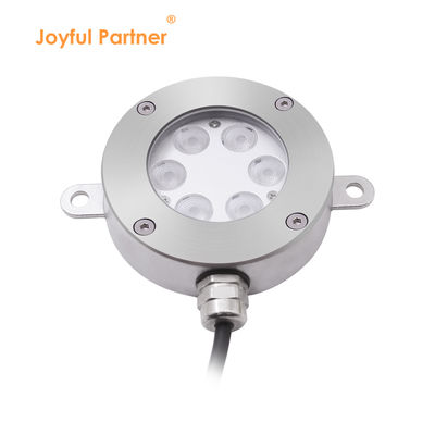 DMX512 Controllabile luce di fontana a LED DC24V 12W 3000K acciaio inossidabile IP68 per paesaggio subacqueo