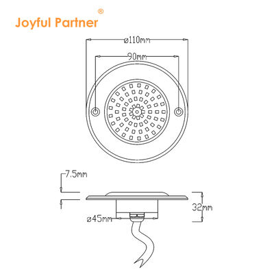 Piscine luci a LED 316 Materiale in acciaio inossidabile PAR56 Riempito di resina IP68
