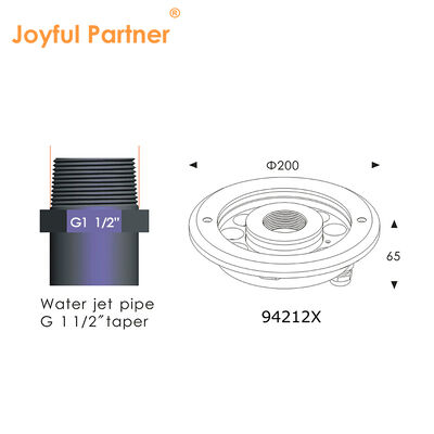 Luce a ugello di fontana di stagno 316L in acciaio inossidabile RGBW 4in1 DMX Per piccole fontane