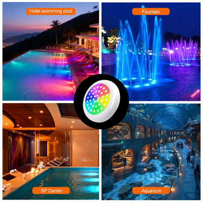 Luce per piscina RGB, ultrasottile, riempita in resina, SMD5050, DC12V, impermeabile, con telecomando, resistente all'acqua salata