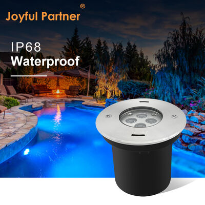 Faretto subacqueo a LED a incasso DIA110MM 4W 8W DC24V Coperchio frontale in acciaio inossidabile 316 con scatola nera in plastica