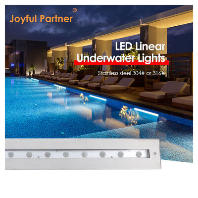 Forma rettangolare di luce lineare subacquea con fascio asimmetrico materiale IP68 SS316L