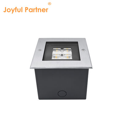 Quadrato Inground Deck Uplight 125 * 125MM ADC12 Cassa in alluminio a fusione a stampa con LED SMD alto con design anti-abbagliamento profondo