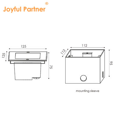 Advanced Square LED Underground Lights 24V 8W 316 in acciaio inossidabile con garanzia di sostituzione di 2 anni