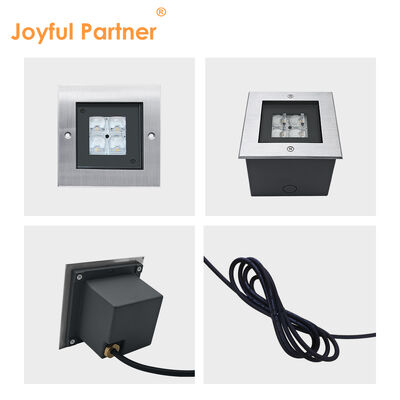 Advanced Square LED Underground Lights 24V 8W 316 in acciaio inossidabile con garanzia di sostituzione di 2 anni