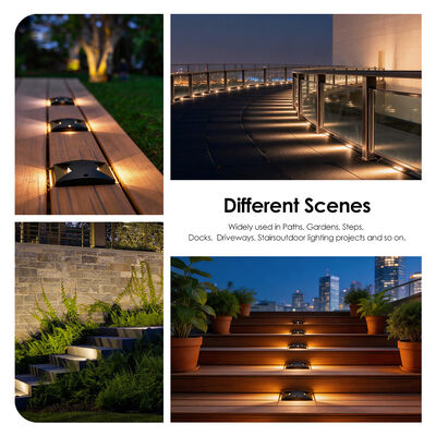 Lumi di percorso di emissione a lato sottile Una visione laterale a due lati IP67 Superficie montata SMD2835 LED100*100MM Materiale di alluminio puro 6063