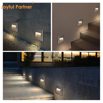 Luce a parete a LED incassata 160*160MM Osram SMD2835 Finitura di rivestimento in polvere AC100-240V Per scale