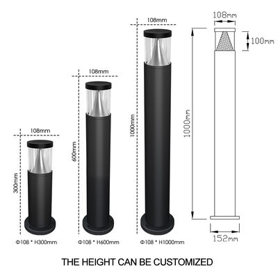 Luce da prato a LED Luce da giardino con angolo del fascio di 120° Alluminio pressofuso resistente per marciapiede cortile