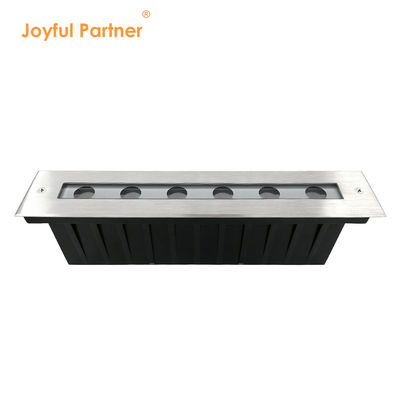 Luce sotterranea LED bianca calda SUS 316 6W 12W Giardino di illuminazione lineare in reticolazione