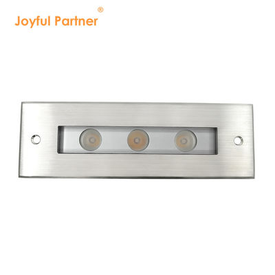 Luce a LED a terra DC24V 3W 6W 3000K #316 SS IP67 Lunghezza lineare 195MM + vetro temperato