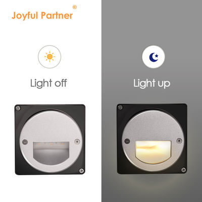 Aluminico per esterni LED Step Light IP65 Round Cover Square Sleeve Wall Stairway