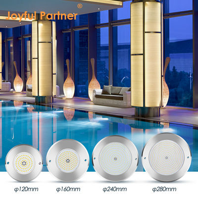 Luci per piscina con telecomando in acciaio inossidabile 316 a montaggio superficiale 42W RGB AC12/24V
