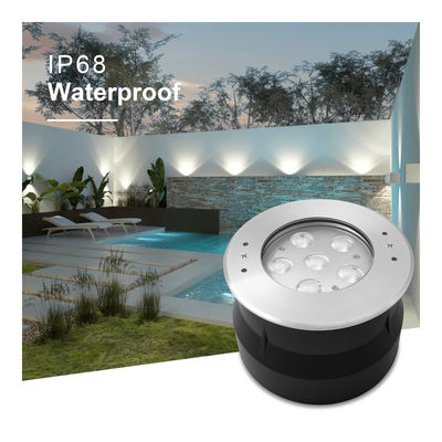 24 volt 6W 12W acciaio inossidabile 316 LED luce subacquea con bianco fresco con manica di montaggio in plastica per stagno