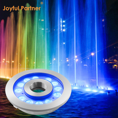 Faretto LED per fontana, cambio colore, IP68 impermeabile, subacqueo, 24W, per paesaggio, con cavo da 2 metri