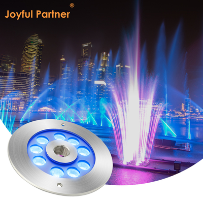 LUCE FONTANA LED ACCIAIO INOX 316 RGB MONOCOLORE 170*61MM DC12V / 24V IP68 IMPERMEABILE