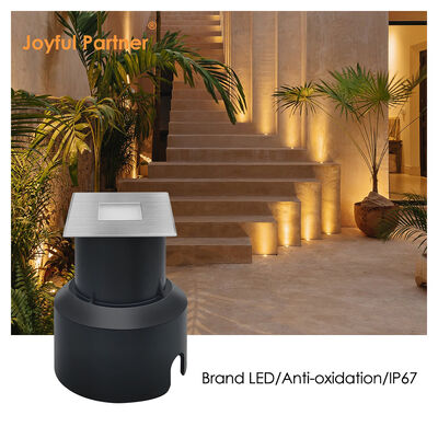 Luci LED interrate 3W forma quadrata Acciaio inossidabile 304 o 316 Cornice 45*45MM Corpo in alluminio pressofuso
