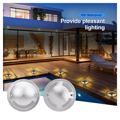 Luce LED da incasso per esterni 6W OSRAM SMD LED DIA116MM Copertura frontale in acciaio inossidabile DC24V