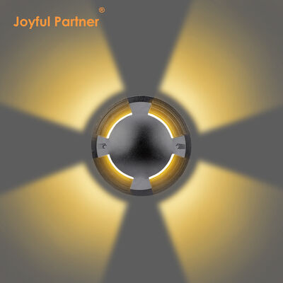 Luce da incasso a emissione laterale, copertura in acciaio inossidabile, 10W OSRAM SMD, diametro 172 mm, con manicotto di montaggio in ABS