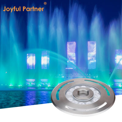 Luce per fontana a LED con cassa in acciaio inossidabile, 12V CC, 3500K bianco caldo, CRI 85 per piazze cittadine