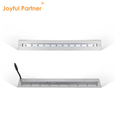 Luce lineare subacquea DC12V 316 in acciaio inossidabile DMX 512 RGB 12W 24W 628MM Lunghezza per cascata