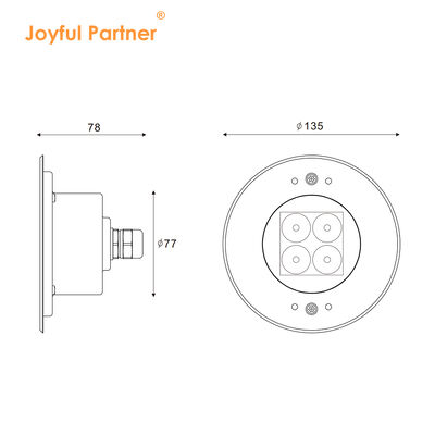 Nuovo design in acciaio inossidabile 316L Outdoor 4W LED Light Recessed