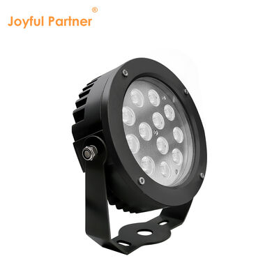 Faretto da giardino a LED 36W Driver DMX512 integrato Alimentazione DC24V RGB3in1 Finitura esterna verniciata a polvere nera Diametro 160MM